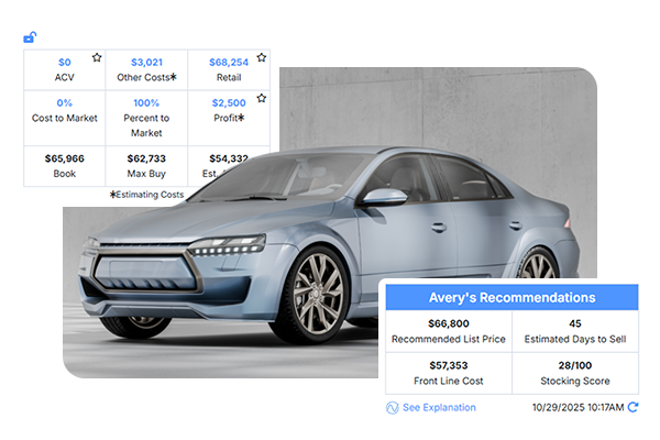 Avery and Wingman show details of a vehicle